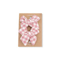 Angel Dear Baby Girl Bow Clips  2 Pack   822-F25-WPP   Pink Rose Plaid