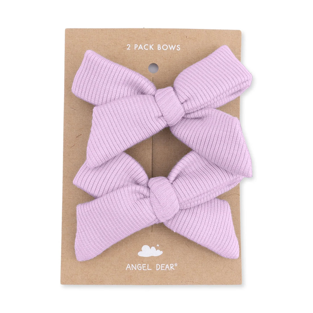 Angel Dear Baby Girl Bow Clips Set of 2   822-F26-SWO   Solid Winsome  Orchid