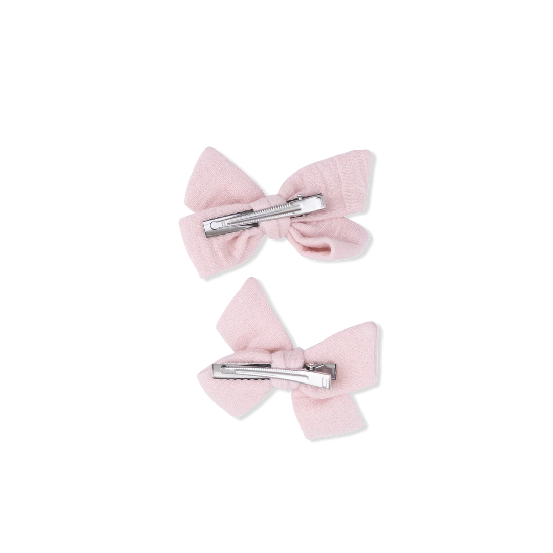 Angel Dear Bow Clips Set of 2    822-S26-SML    Solid Muslin Lotus