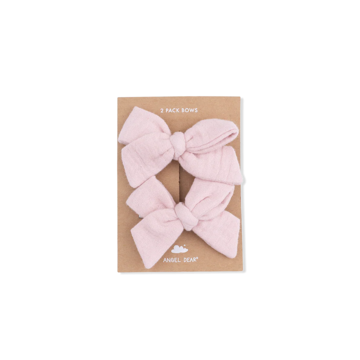 Angel Dear Bow Clips Set of 2    822-S26-SML    Solid Muslin Lotus