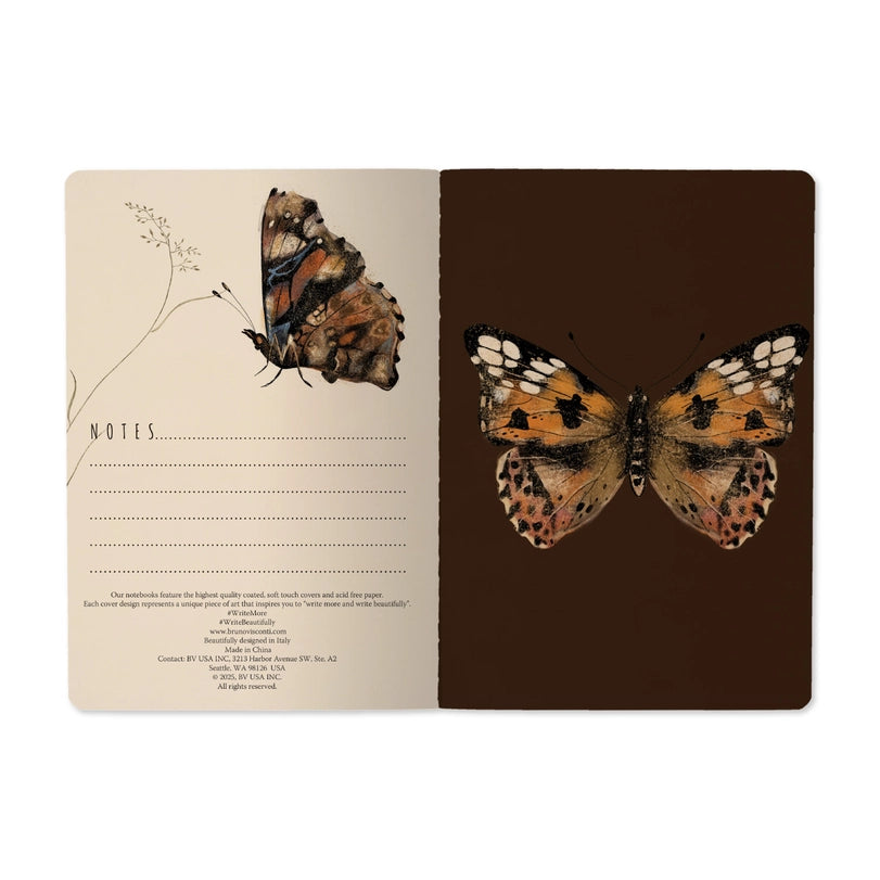 Bruno Visconti Notebook - Butterfiles on Blush 505/73