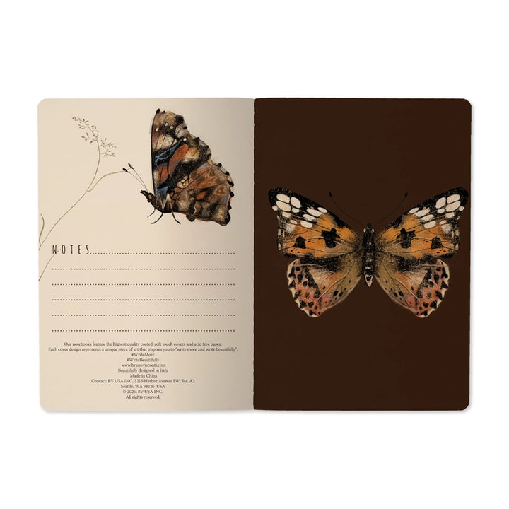 Bruno Visconti Notebook - Butterfiles on Blush 505/73