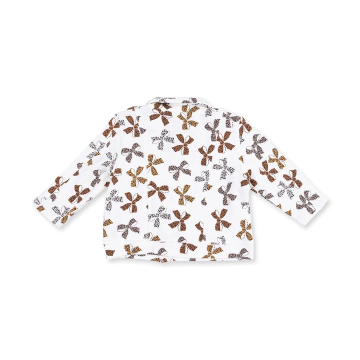 Angel Dear Baby Girl Motorcycle Jacket   870-F26-LPF   Leopard French Terry
