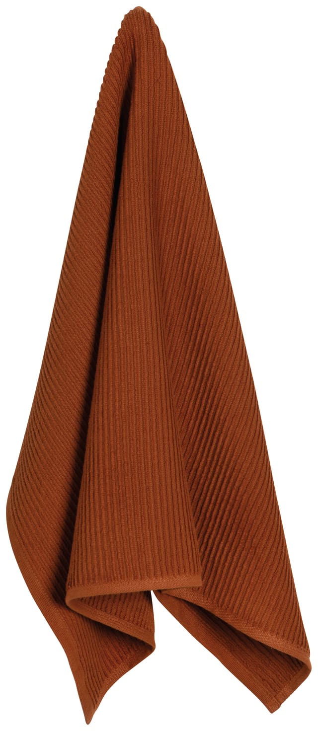 Danica Ripple Kitchen Towel Chestnut