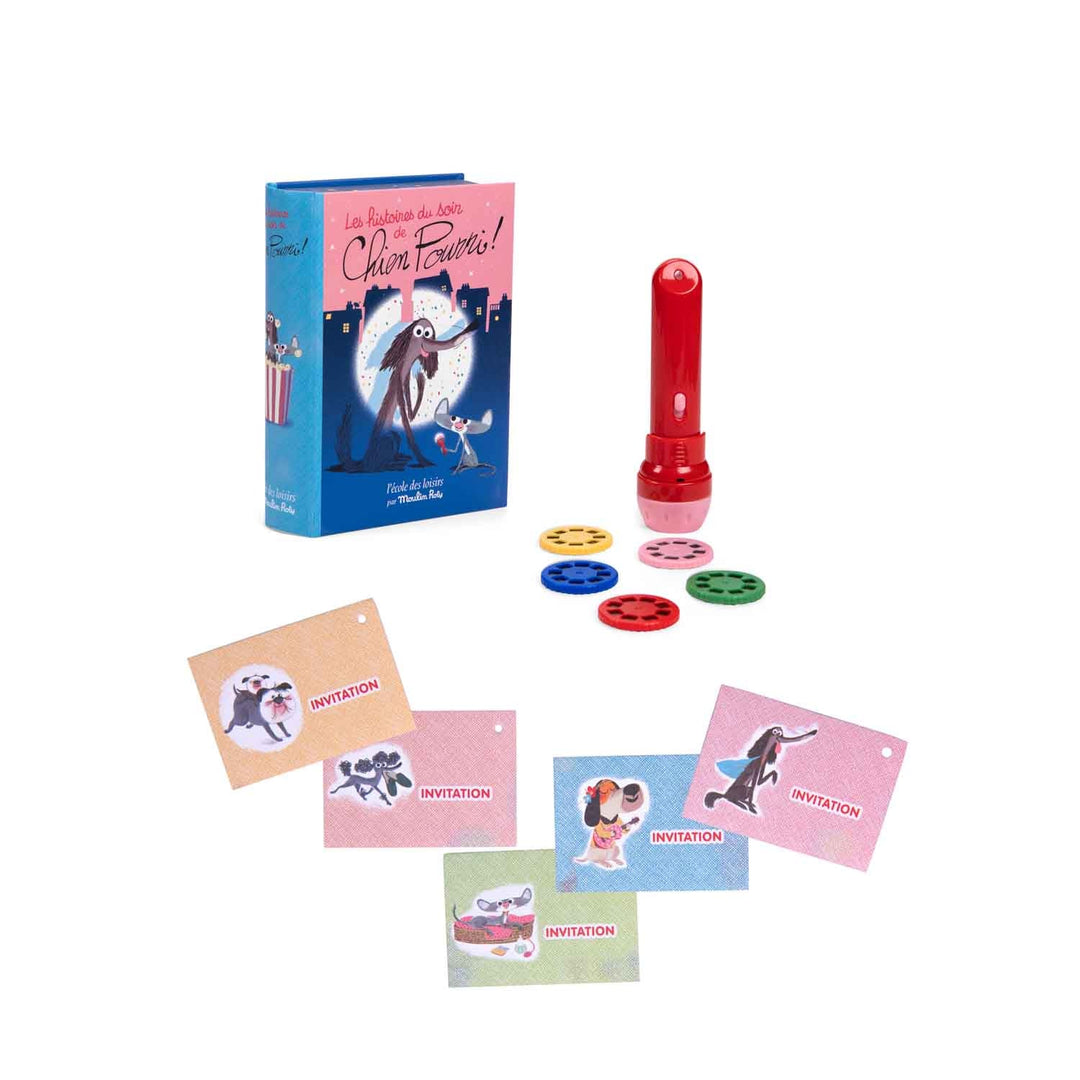 Moulin Roty Chien Pourri Storybook Torch Set   894377