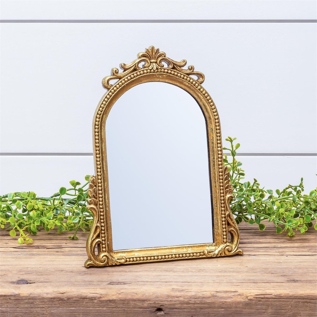 Audrey's Gold Leaf Small Mirror 8RS1071
