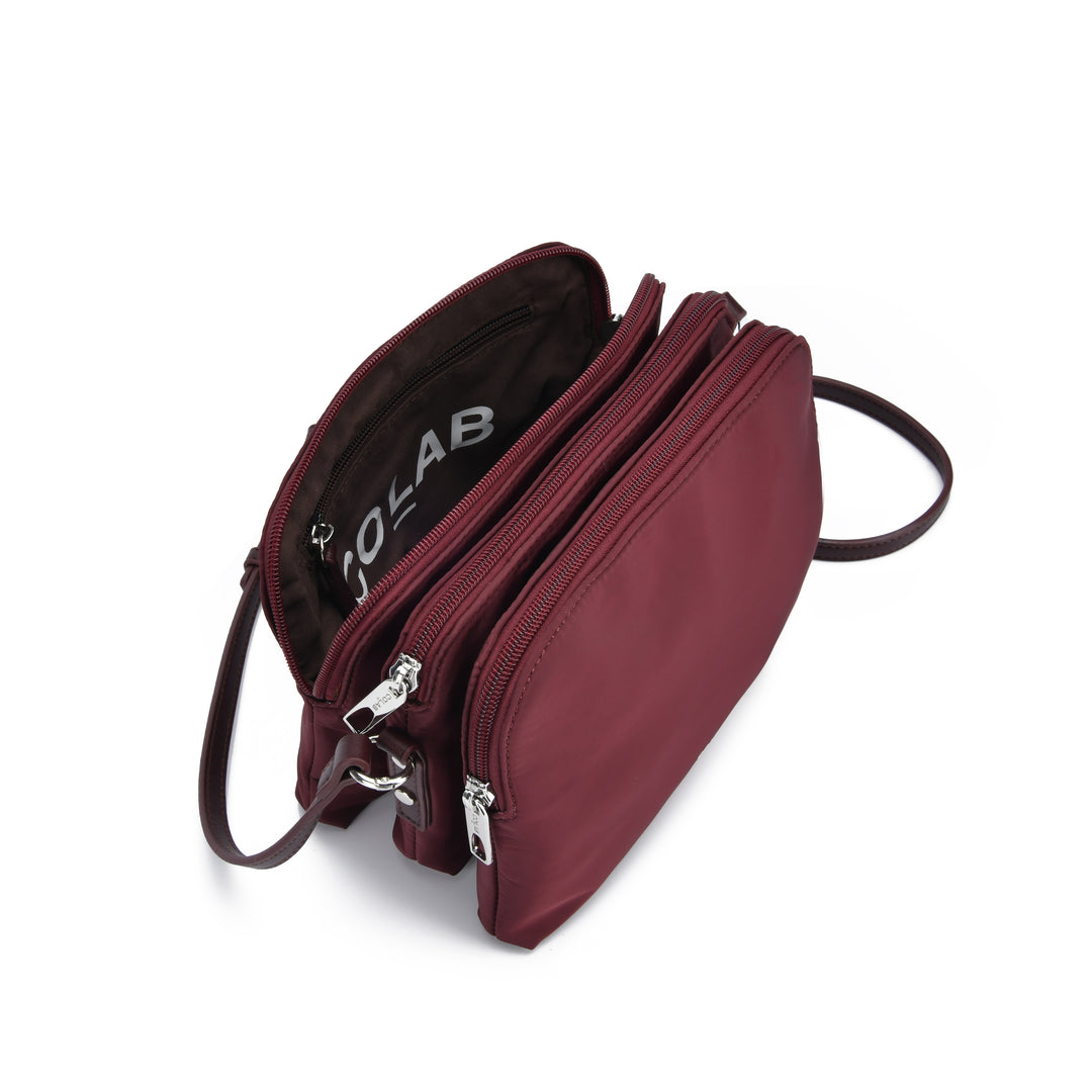 Colab Micah Nylon Crossbody Bag 7509 N  Blackberry