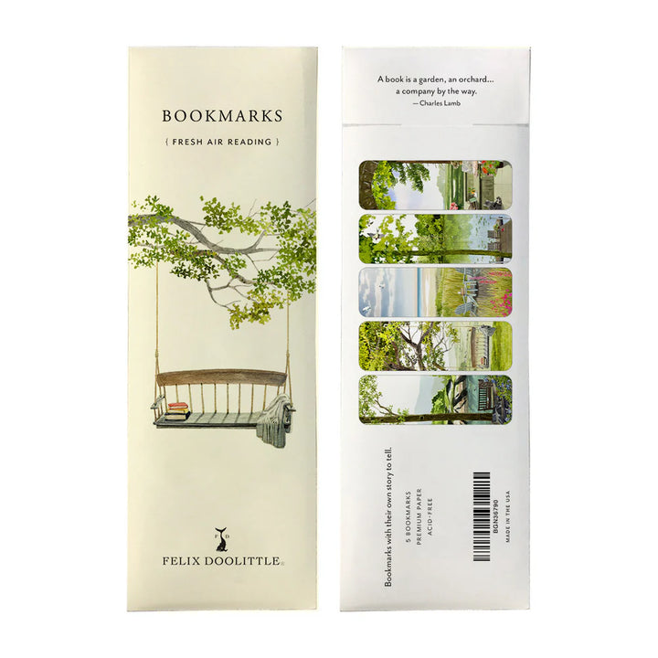 Felix Doolittle Bookmark Set/5 - Fresh Air Reading