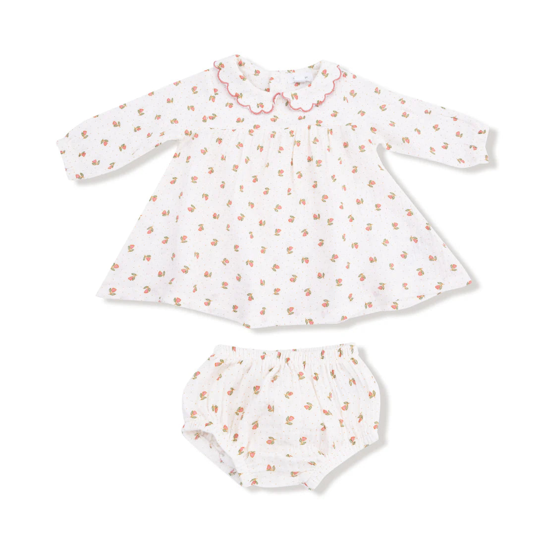 Angel Dear Baby Petal Collar Dress & Bloomer   907-F25-PPF   Petite Pointe Fleur