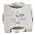 Emile Henry Mini Pie Dishes - Set/2  9522 Blanc Craie**