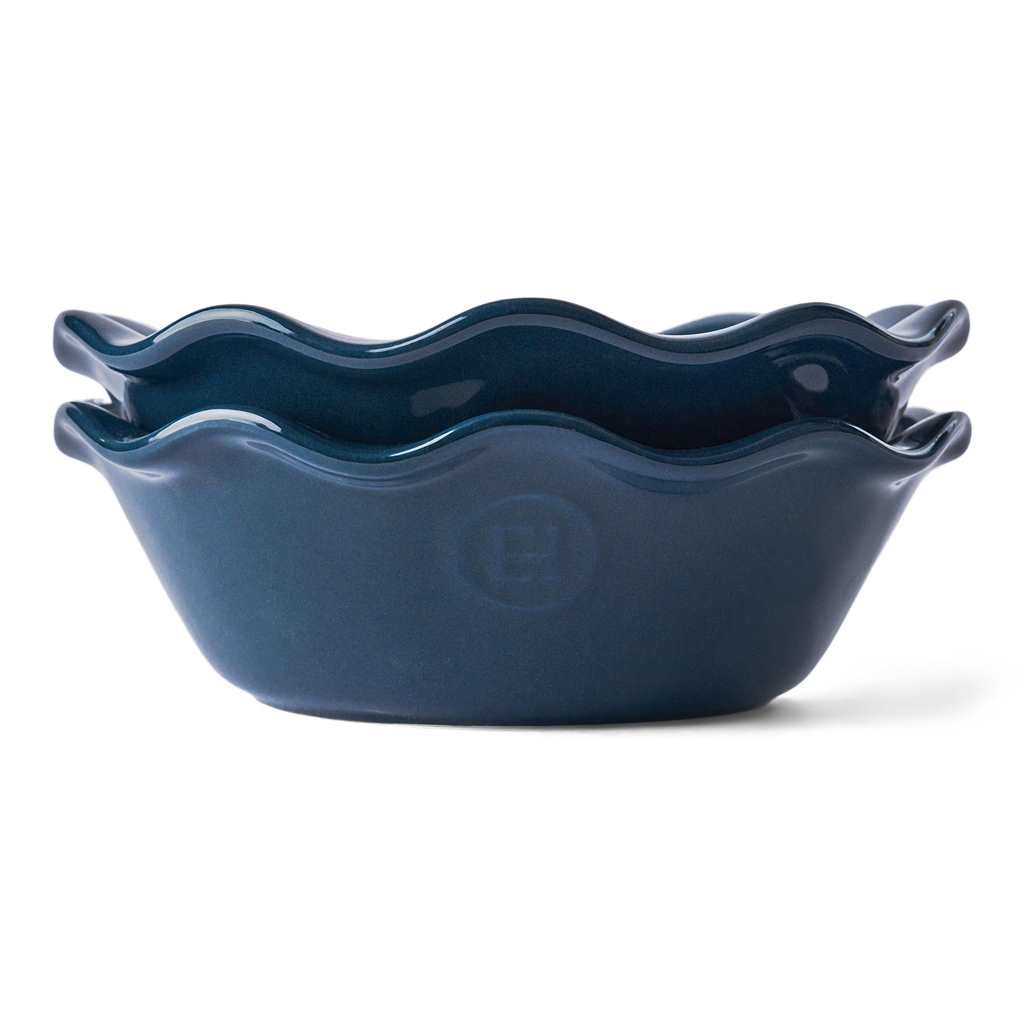Emile Henry Mini Pie Dishes - Set/2  9522 Ebene Blue*