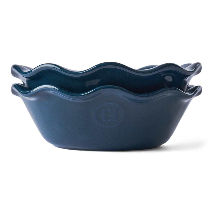Emile Henry Mini Pie Dishes - Set/2  9522 Ebene Blue*