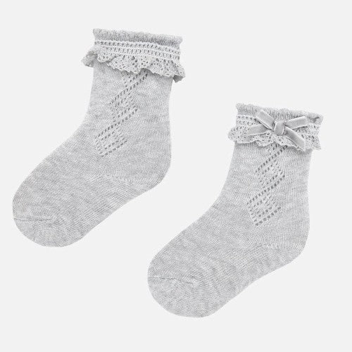 Mayoral Baby Girl Socks 9173-60 Grey