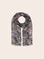 Fraas  Lightweight Scarf with All-Over Floral Print  640063-880  Greige