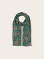 Fraas Scarf with Paisley Print  645030-652 Crystal Teal