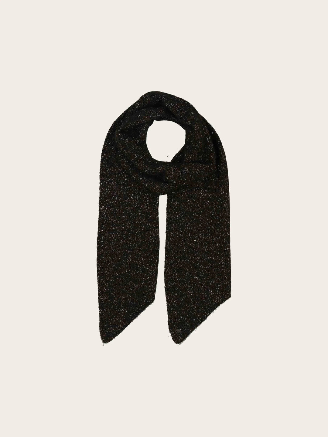 Fraas Knit Bias Cut Scarf with Glitter  667107-998 Caviar