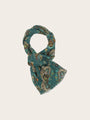 Fraas Scarf with Paisley Print  645030-652 Crystal Teal