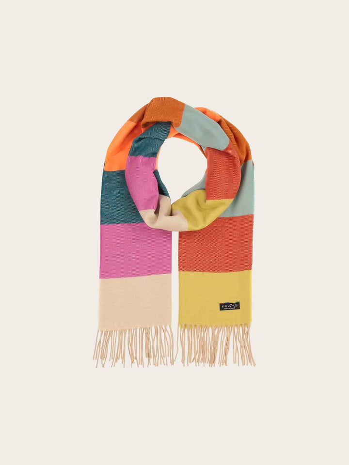 Fraas Striped Cashmink Scarf  620004-971  Multicolour