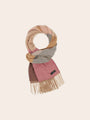 Fraas Cashmink Scarf  with Colourblock Hearts  620008-419  Powder Rose