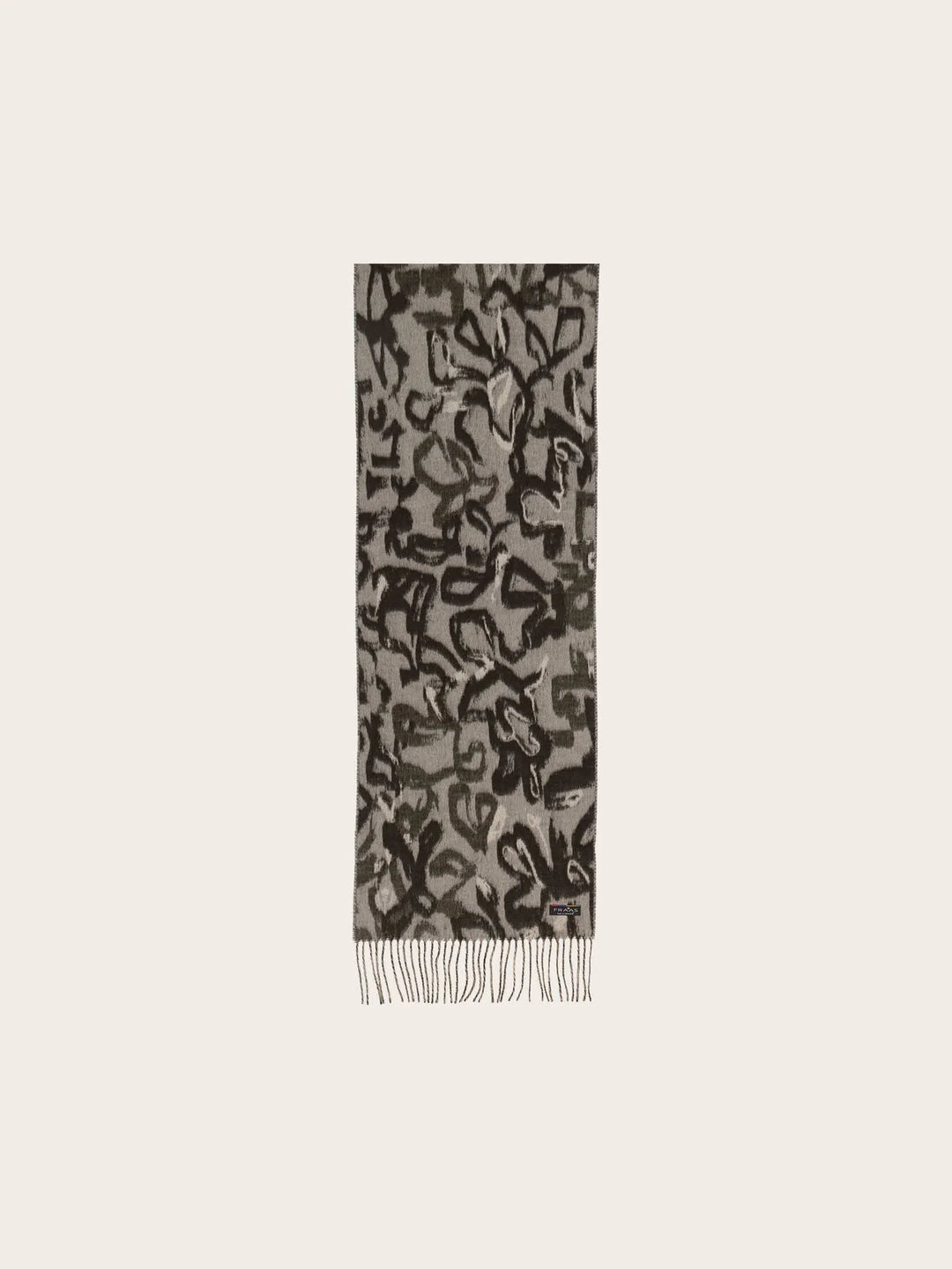 Fraas Cashmink Scarf with Abstract Pattern  625525-940 Stone