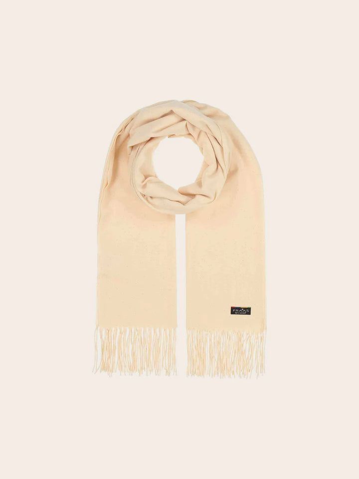 Fraas Cashmink Wrap with Delicate Glitter  623551-21  Honest White