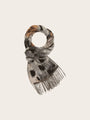 Fraas Cashmink Scarf with Pattern Mix  625522-940 Stone