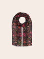 Fraas Scarf with Delicate Flower Design  640016-375  Barolo