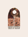 Fraas Cashmink Scarf with Romantic Floral Design  625355-211 Pale Peach