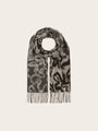 Fraas Cashmink Scarf with Abstract Pattern  625525-940 Stone