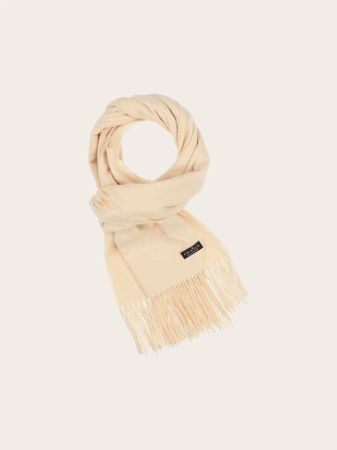 Fraas Cashmink Wrap with Delicate Glitter  623551-21  Honest White