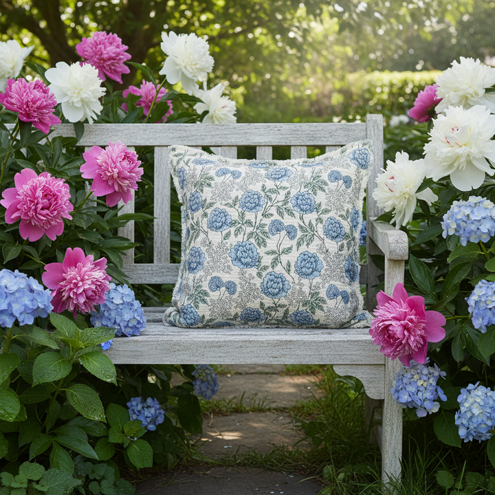 Abbott Blue Floral Pillow 95-Emma