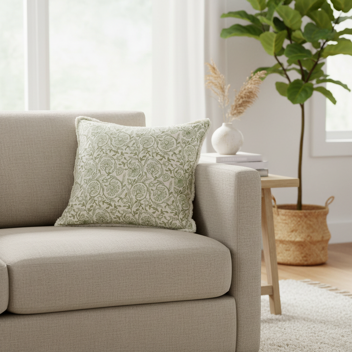 Abbott Green Floral Pillow 95-Evelyn