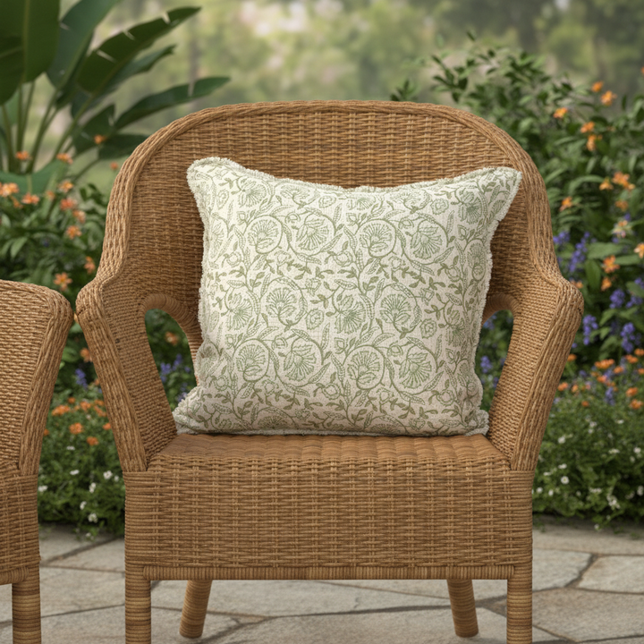 Abbott Green Floral Pillow 95-Evelyn