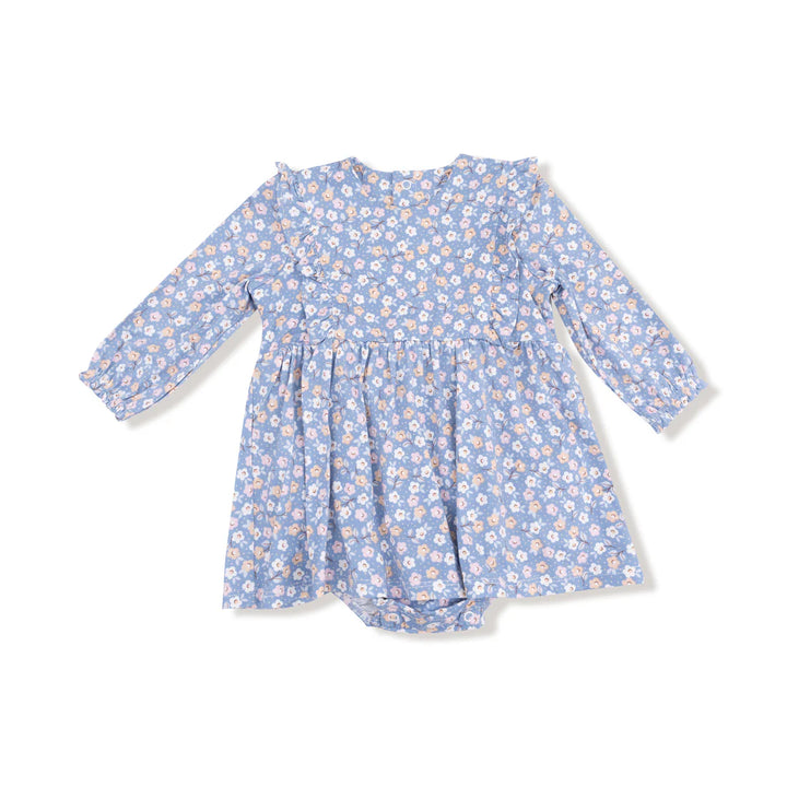 Angel Dear Baby Long Sleeve Bodysuit Dress   970-F25-COC   Country Calico