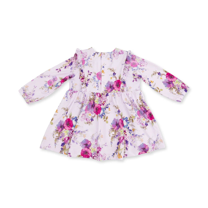 Angel Dear Baby Girl Long Sleeve Ruffle Dress & Legging Set   976-F26-DFL   Dahlia Floral