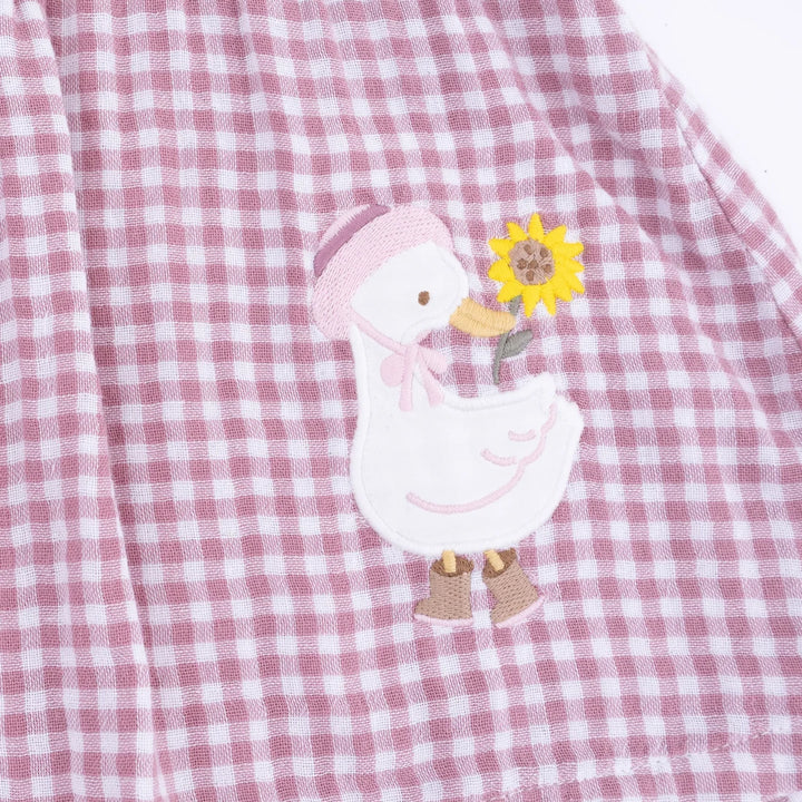 Angel Dear Baby Girl Long Sleeve Ruffle Dress & Legging Set   976-F26-MGL   Berry Gingham