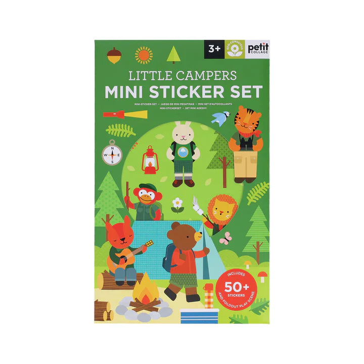 Petit Collage Mini Sticker Set     Little Campers