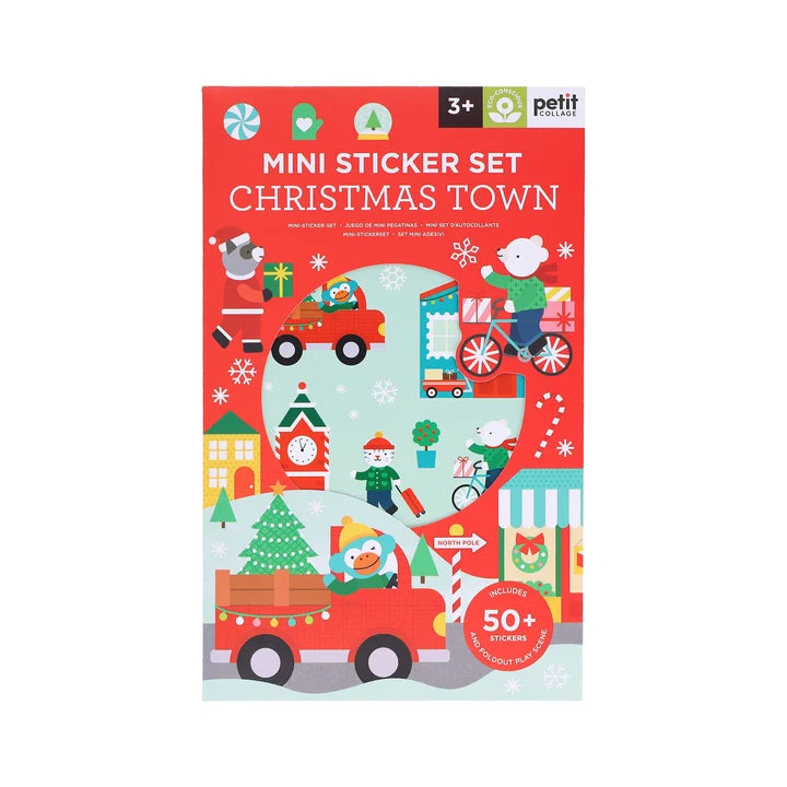 Petit Collage Mini Sticker Set Christmas Town