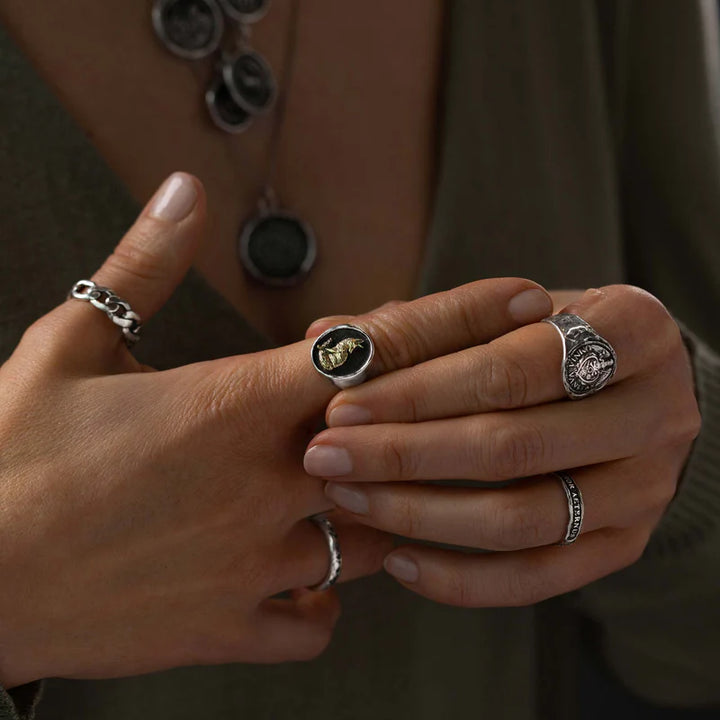 Pyrrha Posey Ring   To Be Bent Not Broken   R99-5102