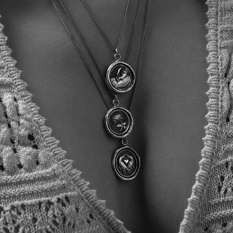 Pyrrha Writer Necklace Silver 18"  N750-18