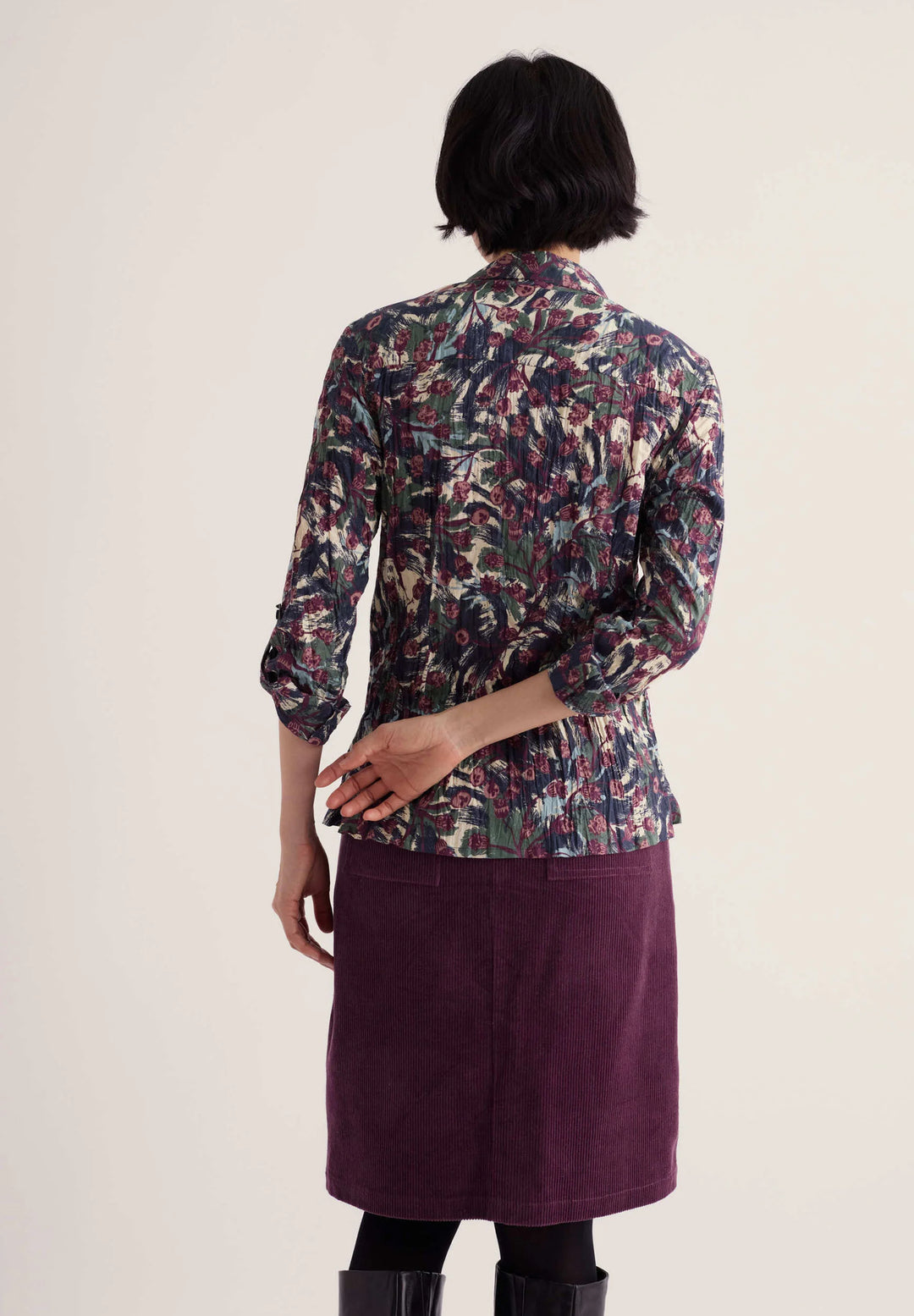 Seasalt Larissa Shirt  38768  Inky Seedheads Aran