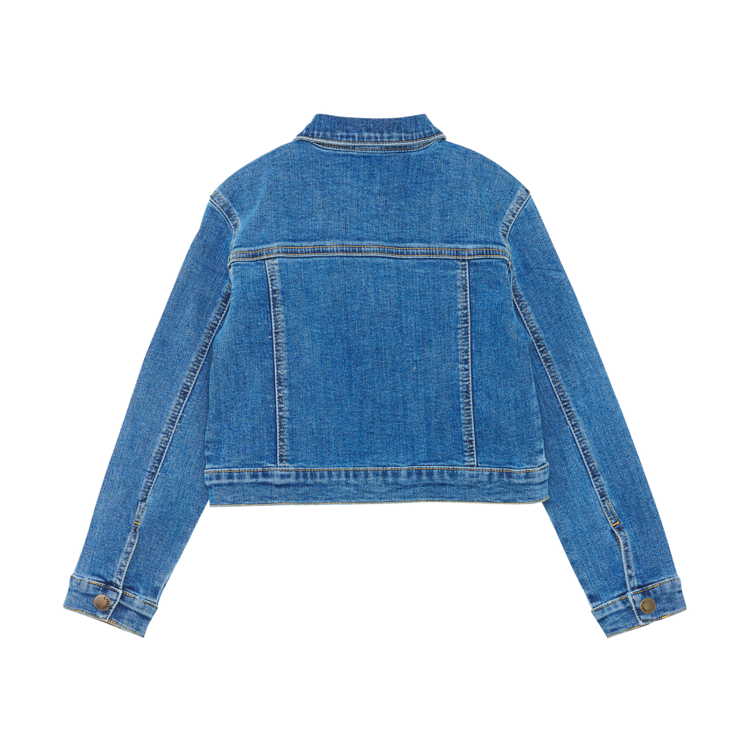 Creamie Girls Denim Jacket With Rhinestones   823166-7770