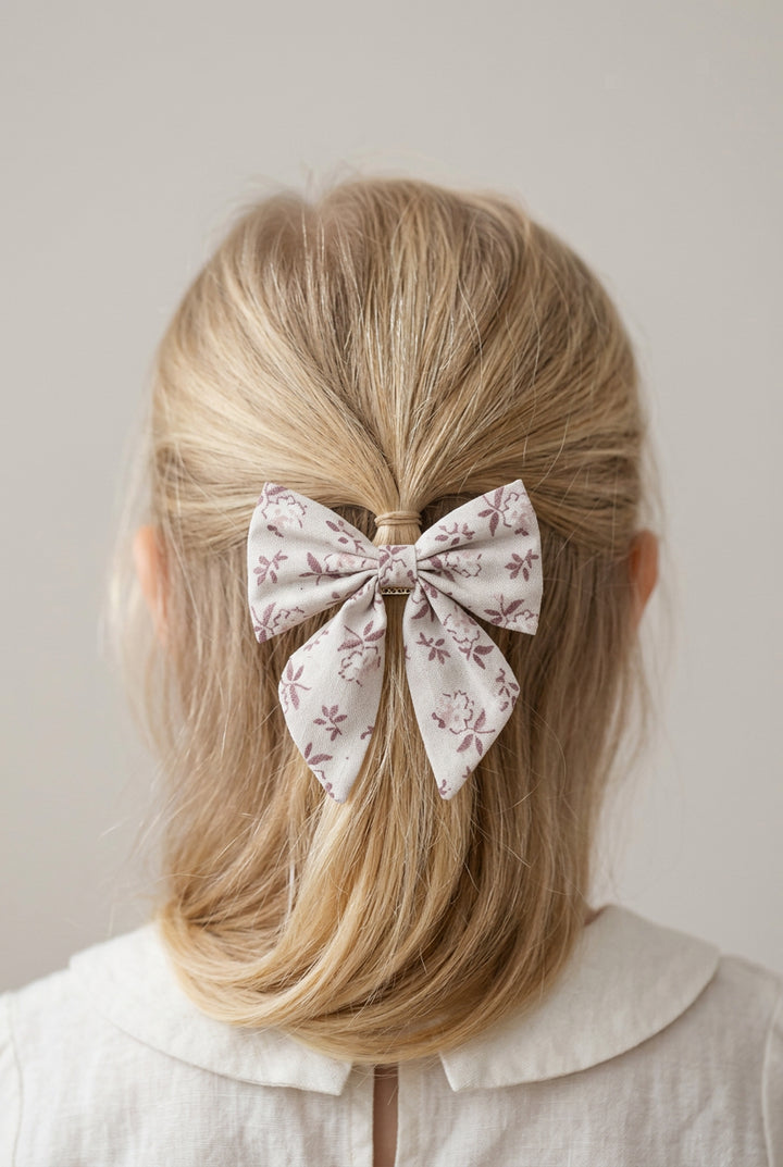 Noralee Girls Norah Bow   NLA013SLEP   Frost Bloom