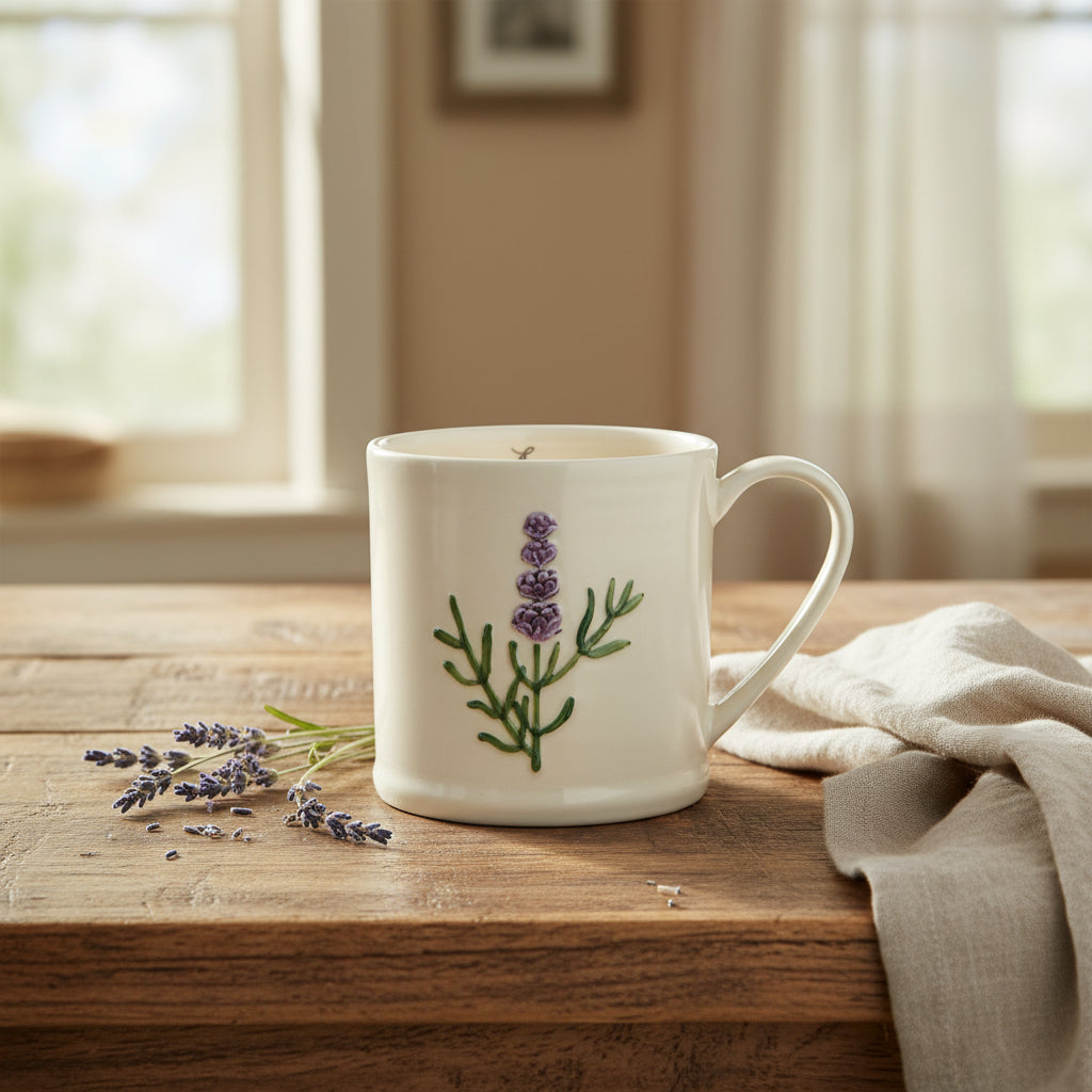 Danica Lavender Embossed Mug 16oz