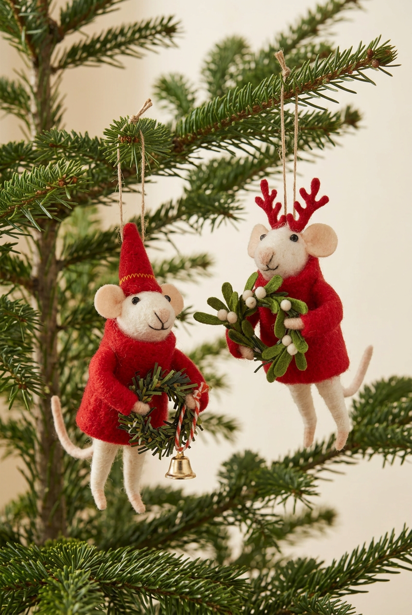 Silver Tree Red Mouse A12570