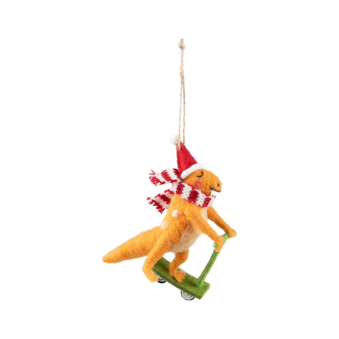 Silver Tree Dino Ornament A12794