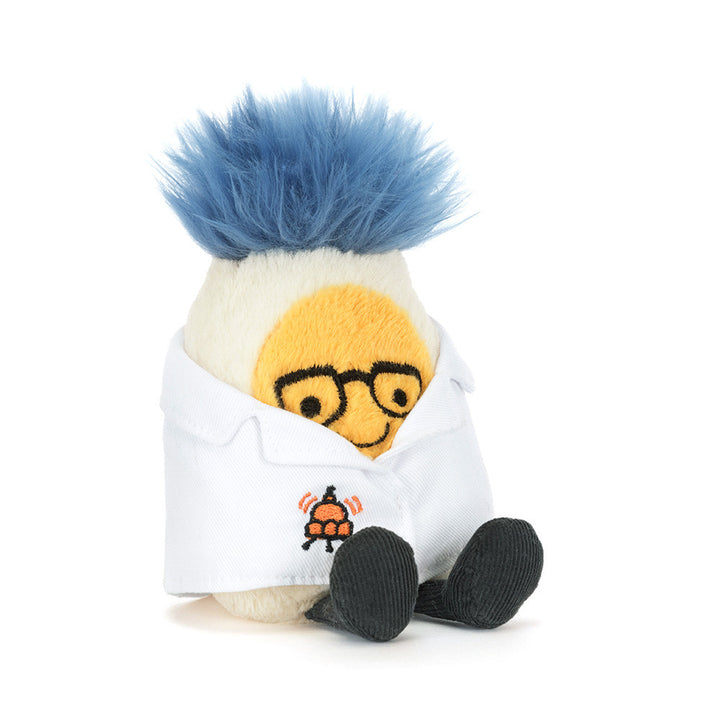 Jellycat Amuseables Boiled Egg in Scientist Outfit  A6BERS