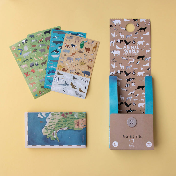 Londji  Animal World Poster& Stickers   AC018U