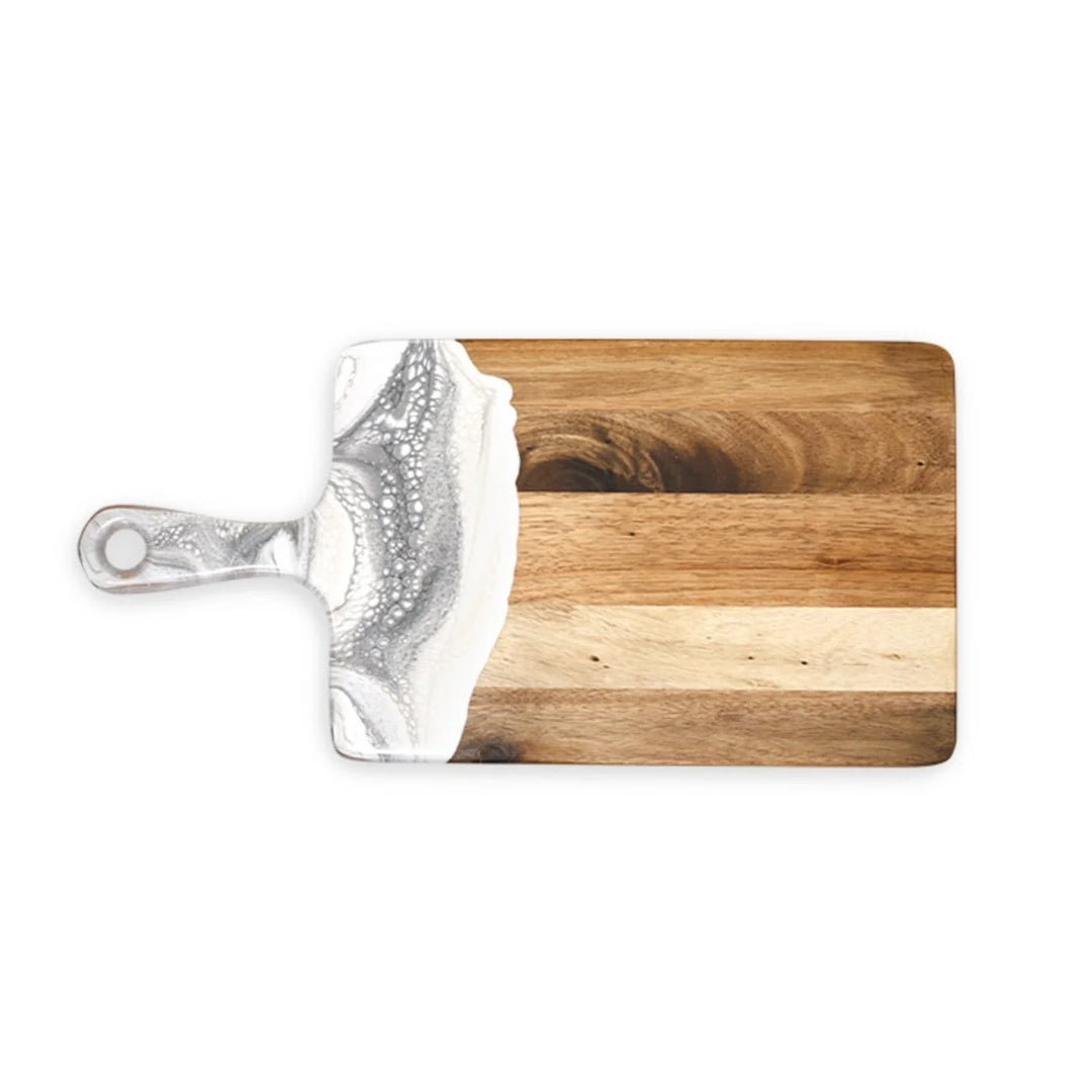 Lynn & Liana Medium Acacia Cheese Board Marble ABC-816-MAR