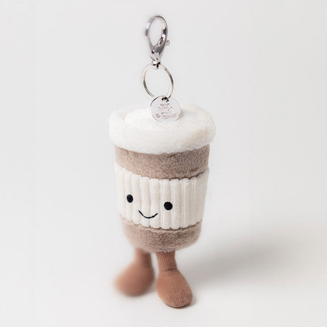 Jellycat Amuseables Perkle Coffee-To-Go Bag Charm  ACOF4BC